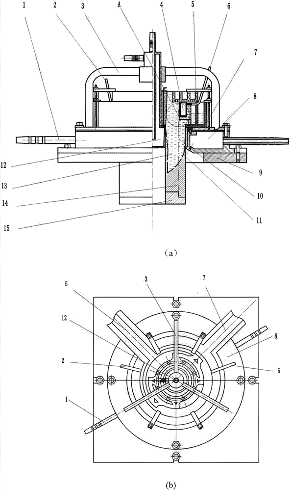 A kind of preparation device and method of aluminum alloy composite tube billet