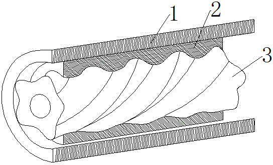 Screw drill stator made using ECTFE and modified ECTFE applied to the stator