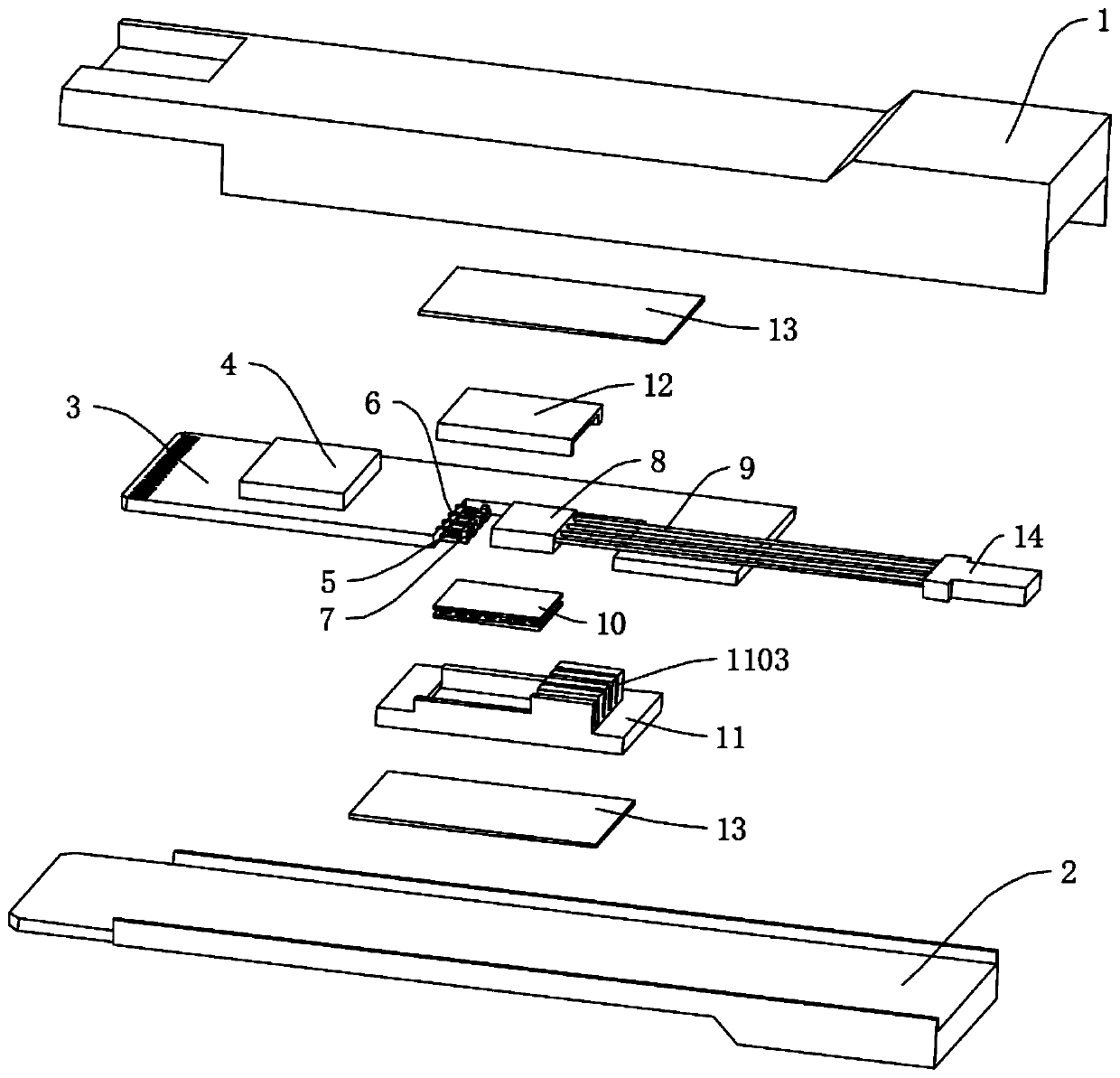 Structure of 400G optical module