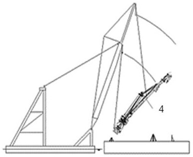 A semi-submersible lifting and dismantling platform crane installation method