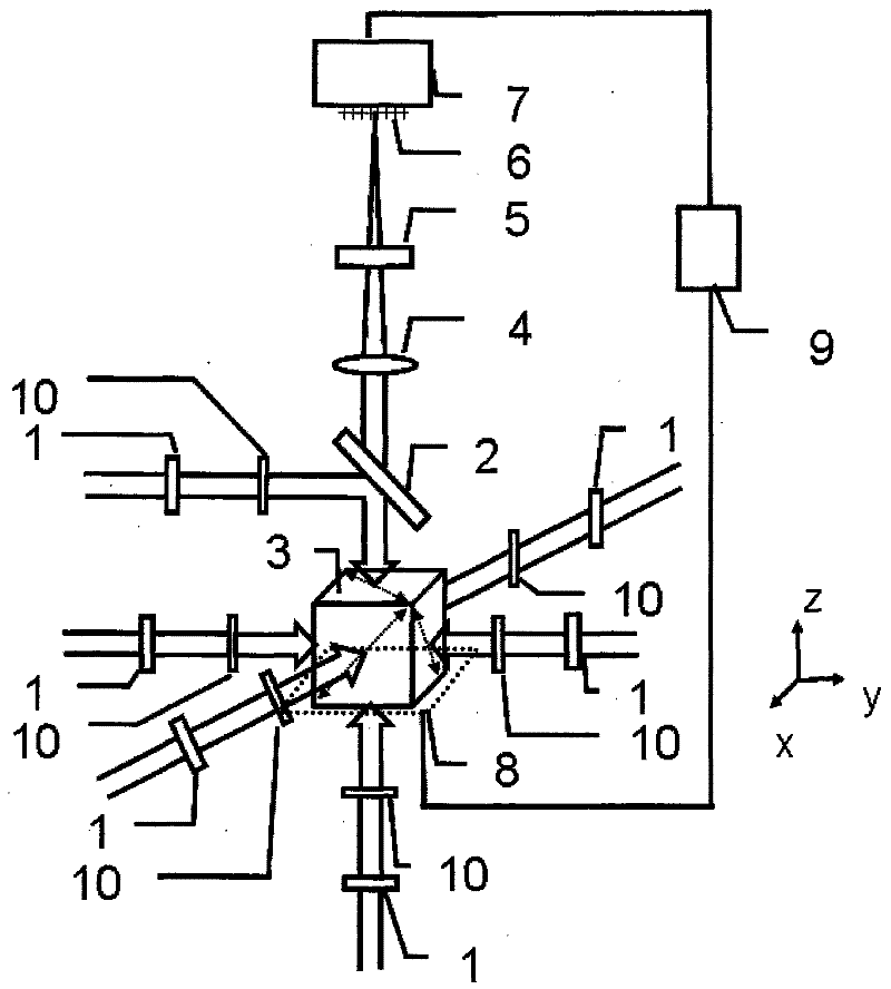 Dual-color two-photon fluorescence imaging method and device