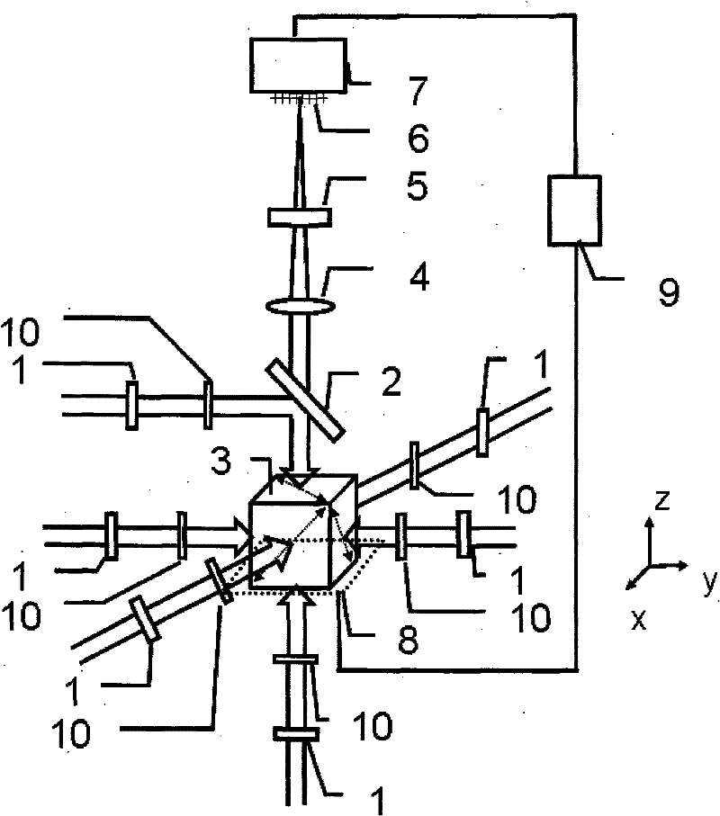 Dual-color two-photon fluorescence imaging method and device