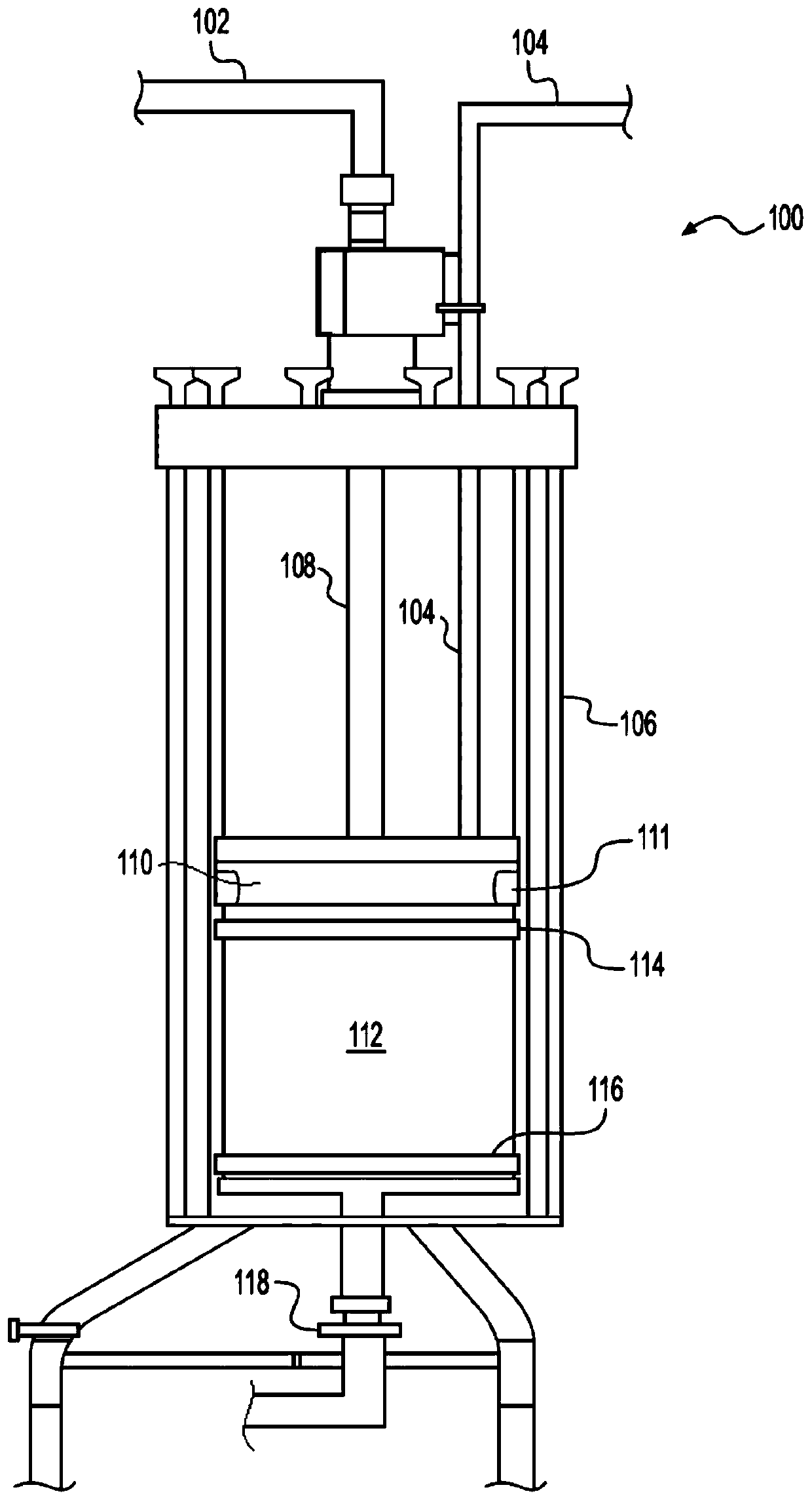 Devices and systems for chromatography column bed support management and related methods