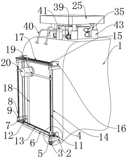 Cleaning and defrosting structure for front window glass of wheel excavator and using method thereof