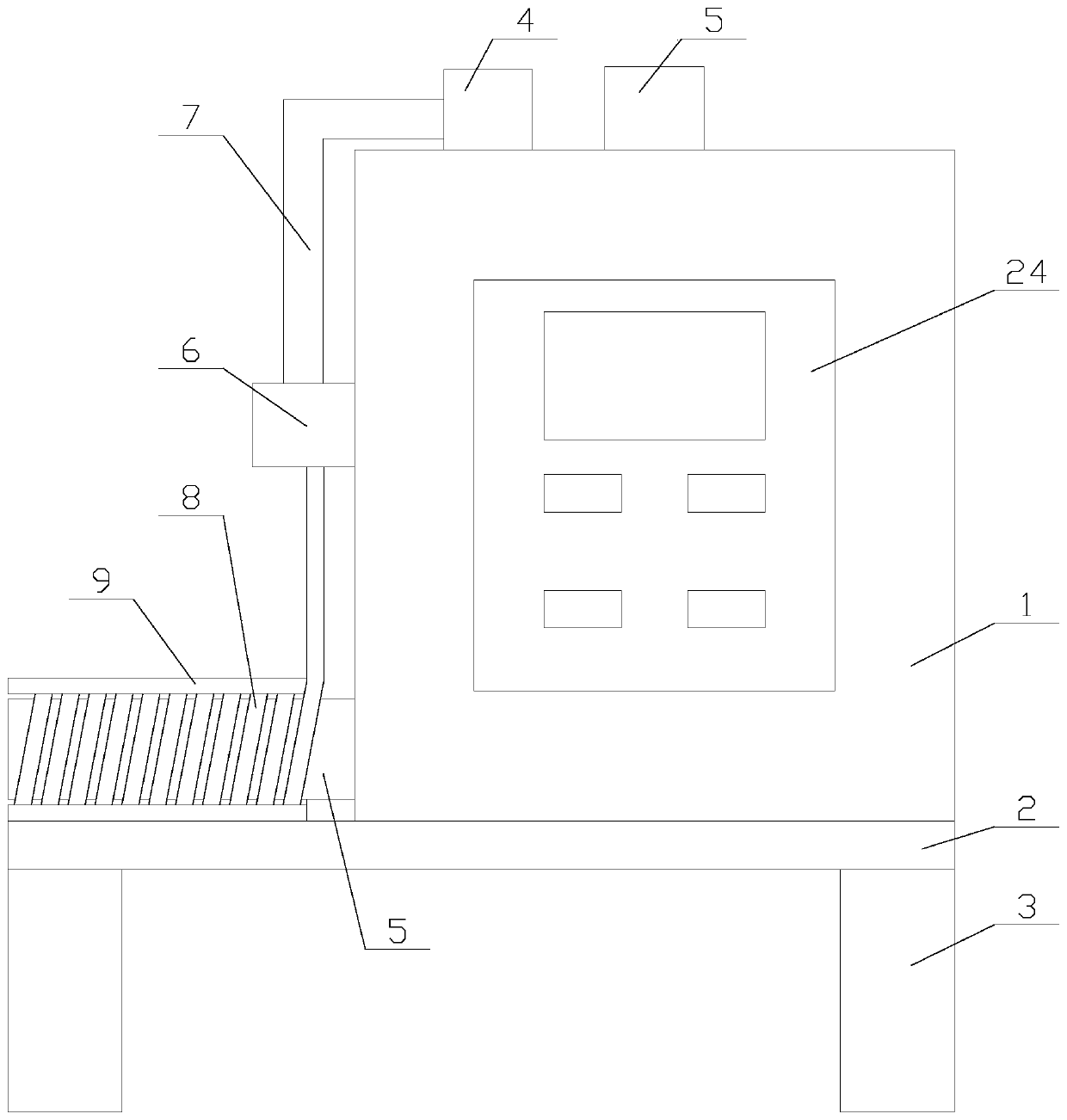 Energy-saving type coal-fired boiler with scale removal heating for heating