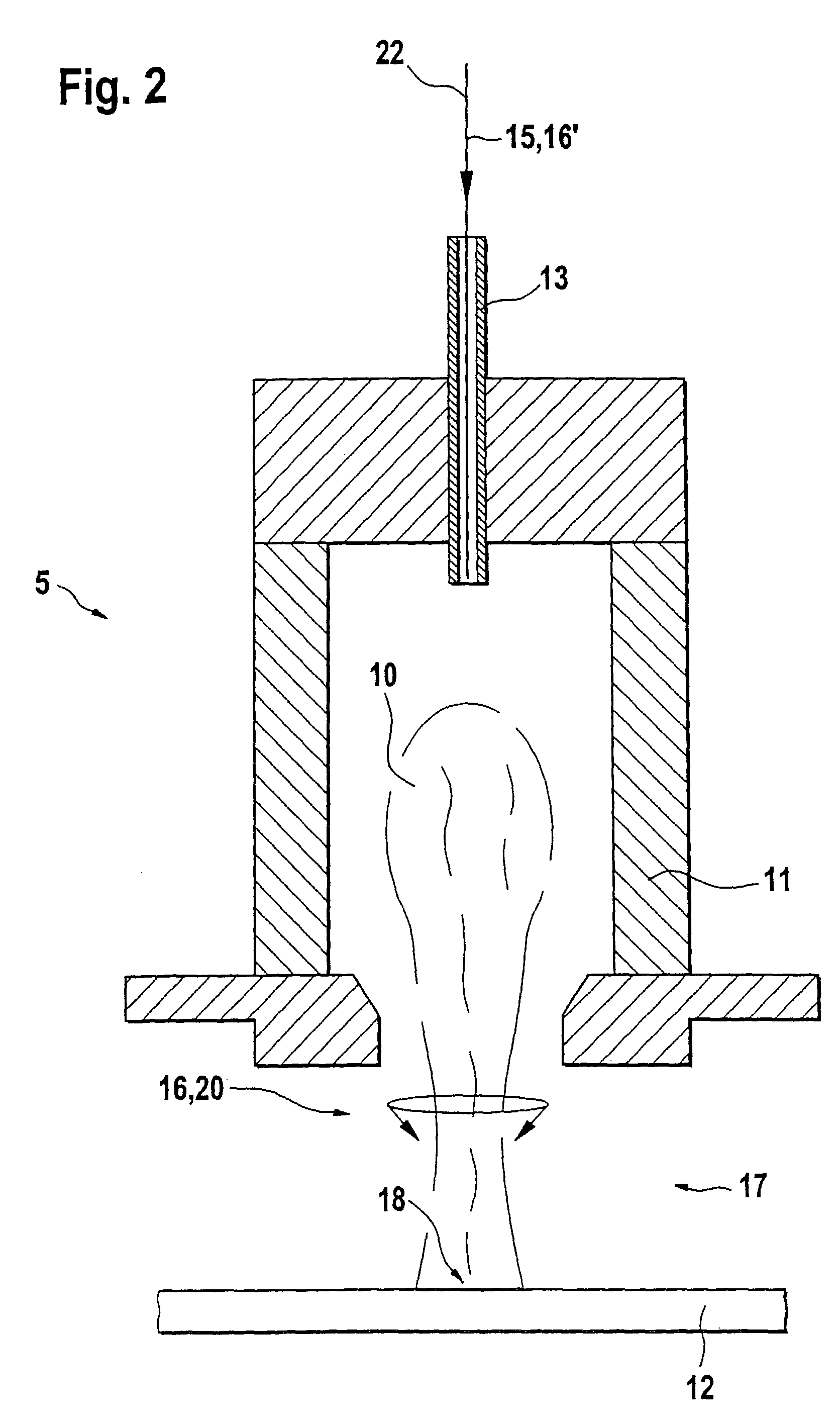 Method for producing composite layers using a plasma jet source