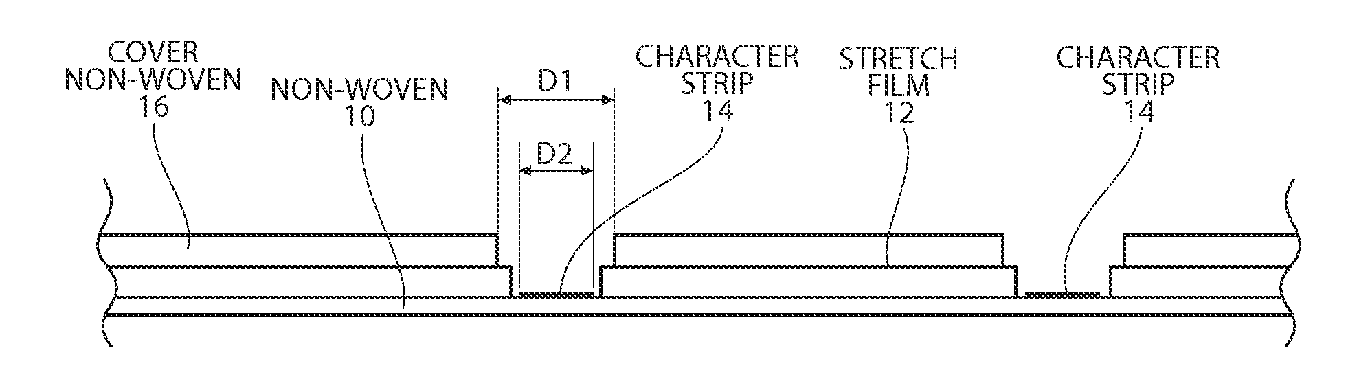 Apparatus and method for producing absorbent article with stretch film side panel and application of intermittent discrete components of an absorbent article