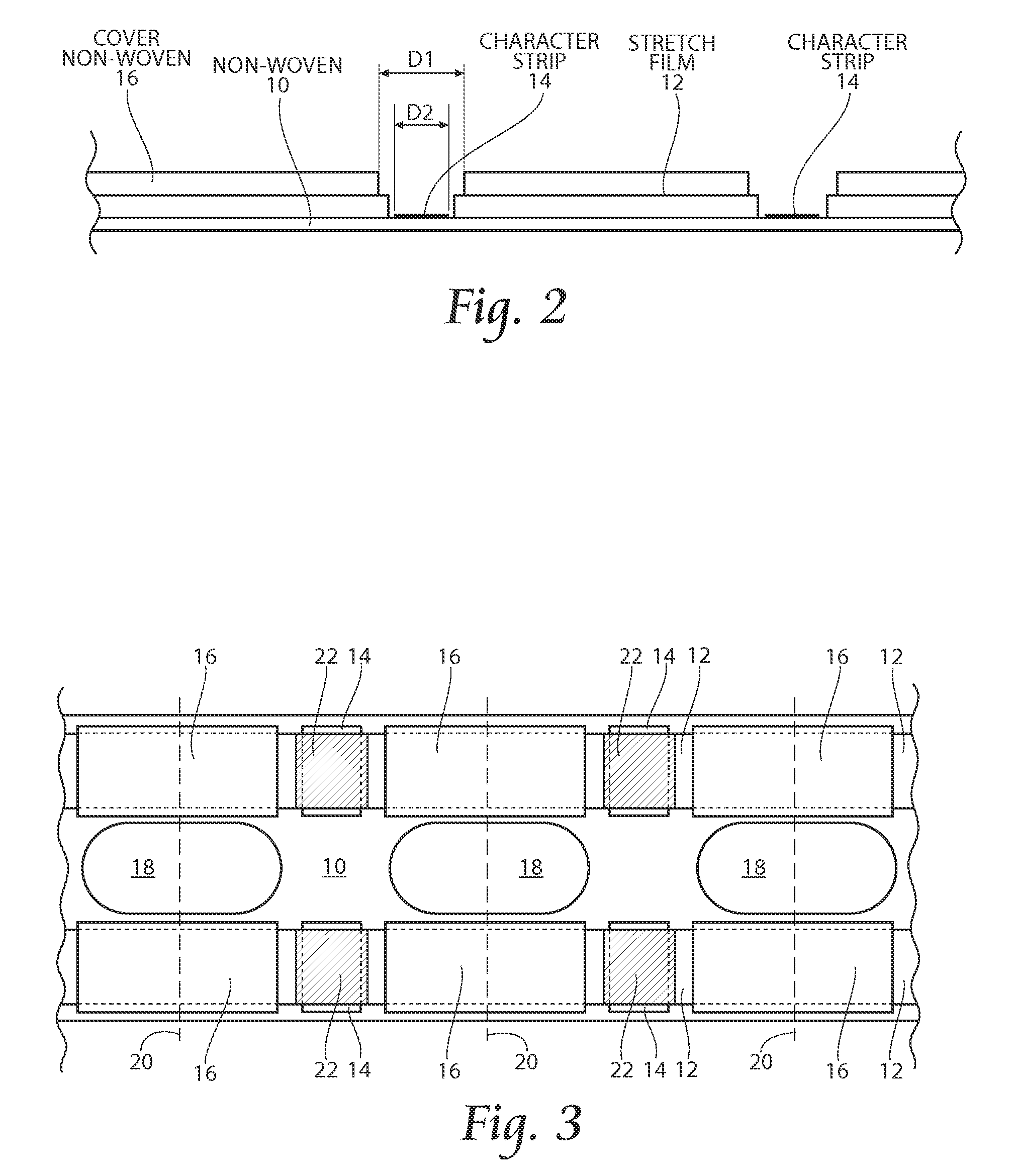 Apparatus and method for producing absorbent article with stretch film side panel and application of intermittent discrete components of an absorbent article