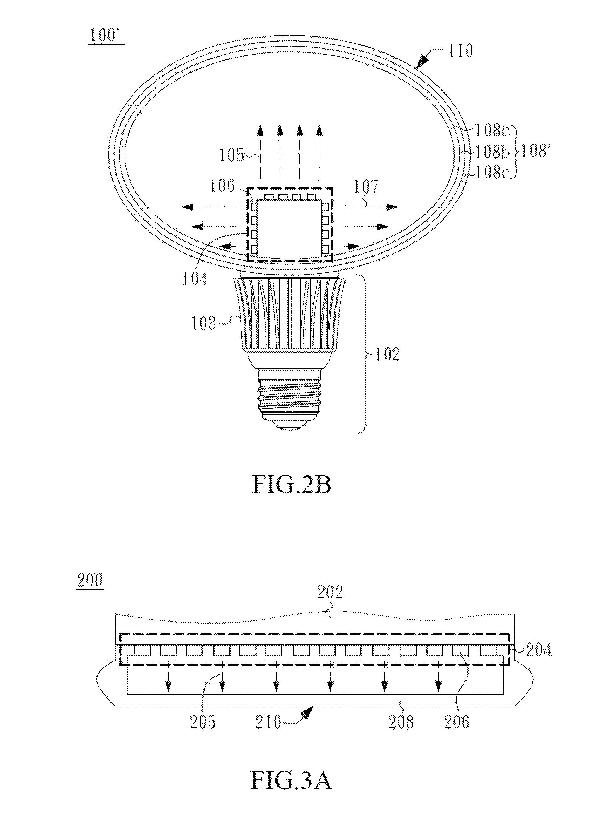 White light-emitting diode with high uniformity and wide angle intensity distribution
