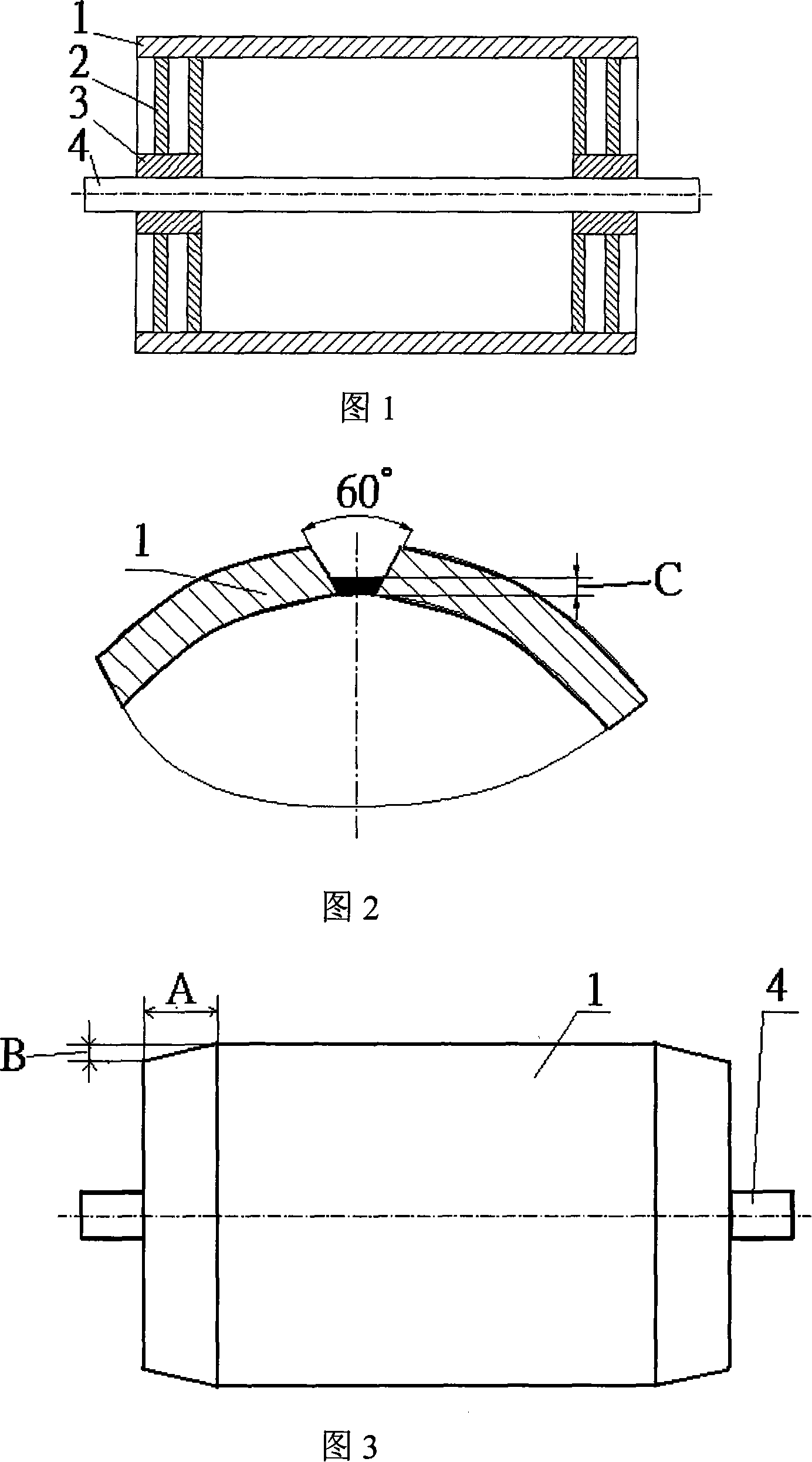 Manufacturing method of surface-quenching chromium-plating winded-welding roller