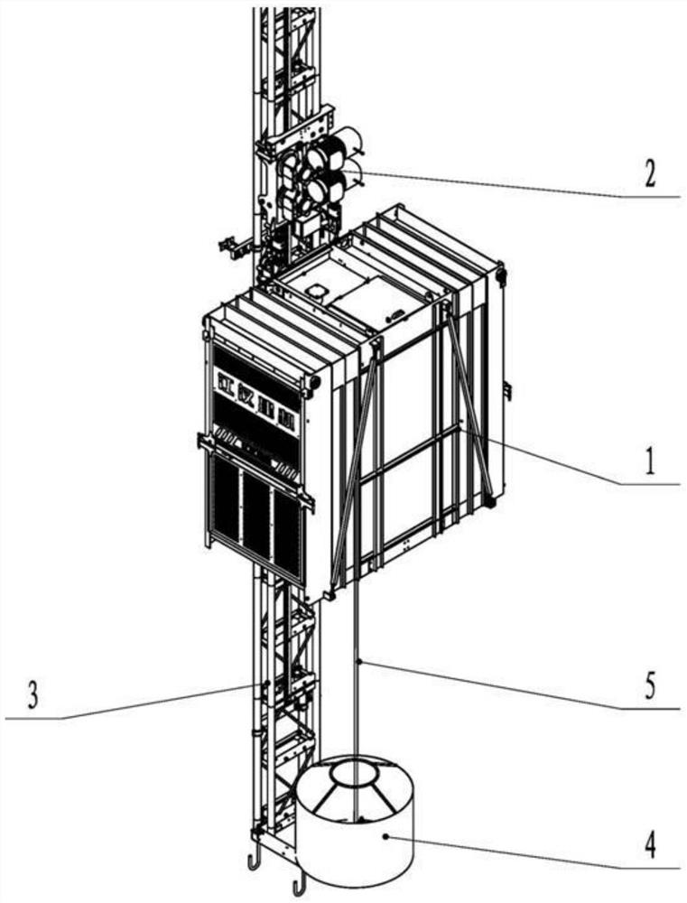 a construction elevator