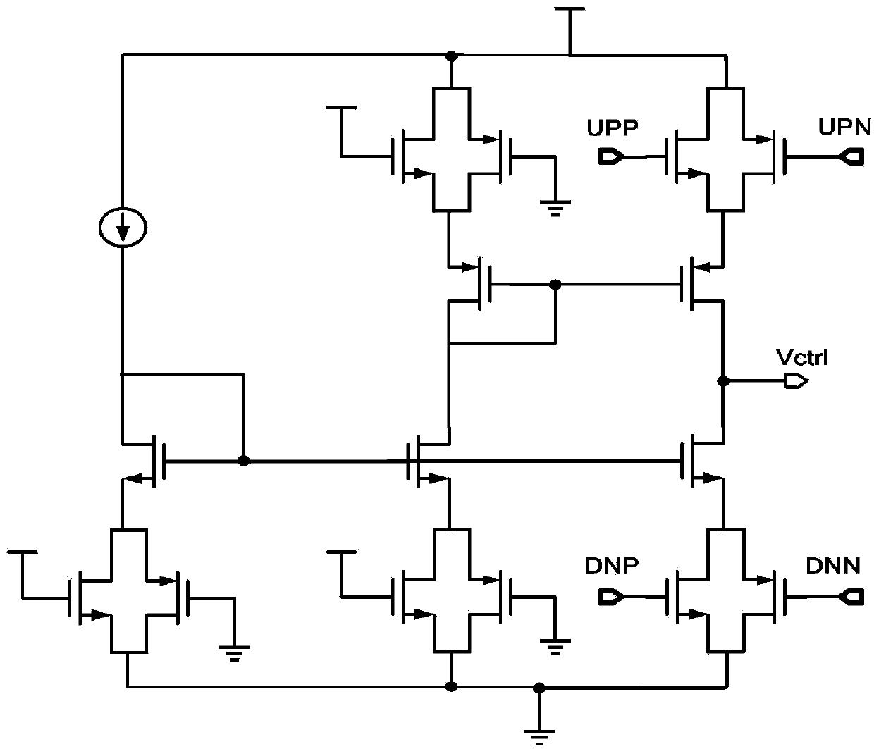 High-performance charge pump circuit in low-voltage charge pump phase-locked loop