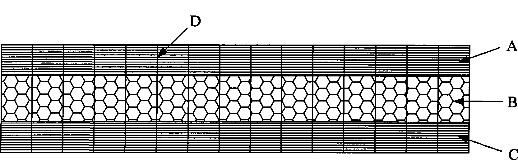 Bearing/insulating/ablating all-in-one sandwich structure composite material and preparation method thereof