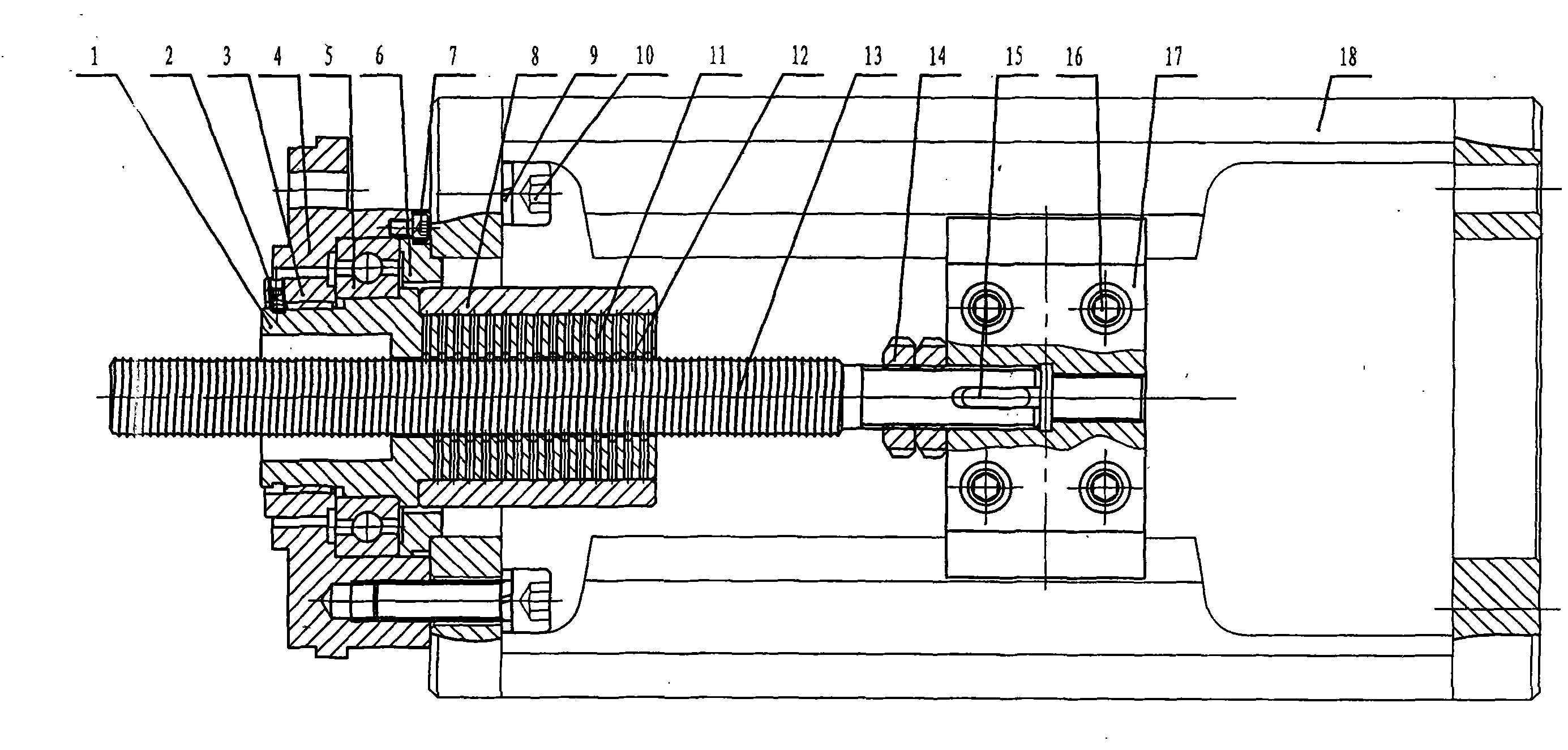 Linear stroke transmission device of electric valve actuator