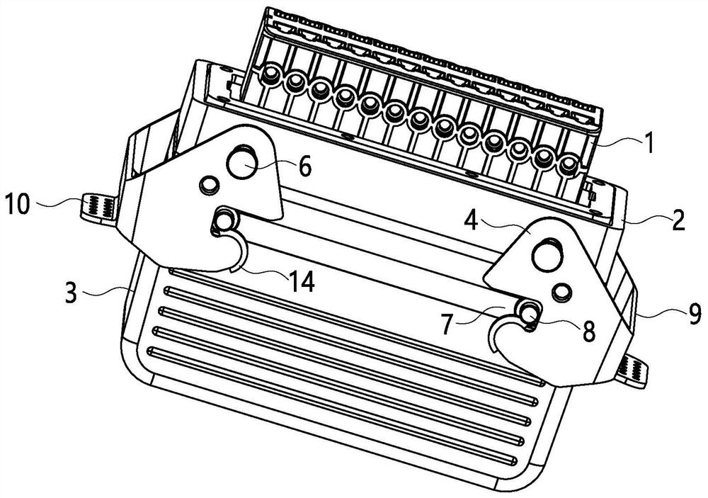 Locking structure of self-short-circuit aviation plug, which is convenient to assemble and disassemble