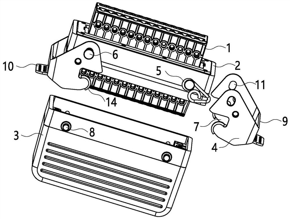 Locking structure of self-short-circuit aviation plug, which is convenient to assemble and disassemble