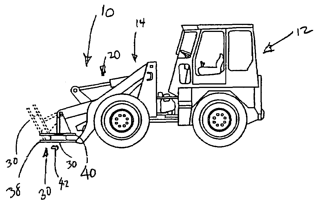 Cable handler adapted to use with a vehicle