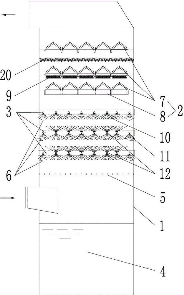 Ultra-low emission absorption tower