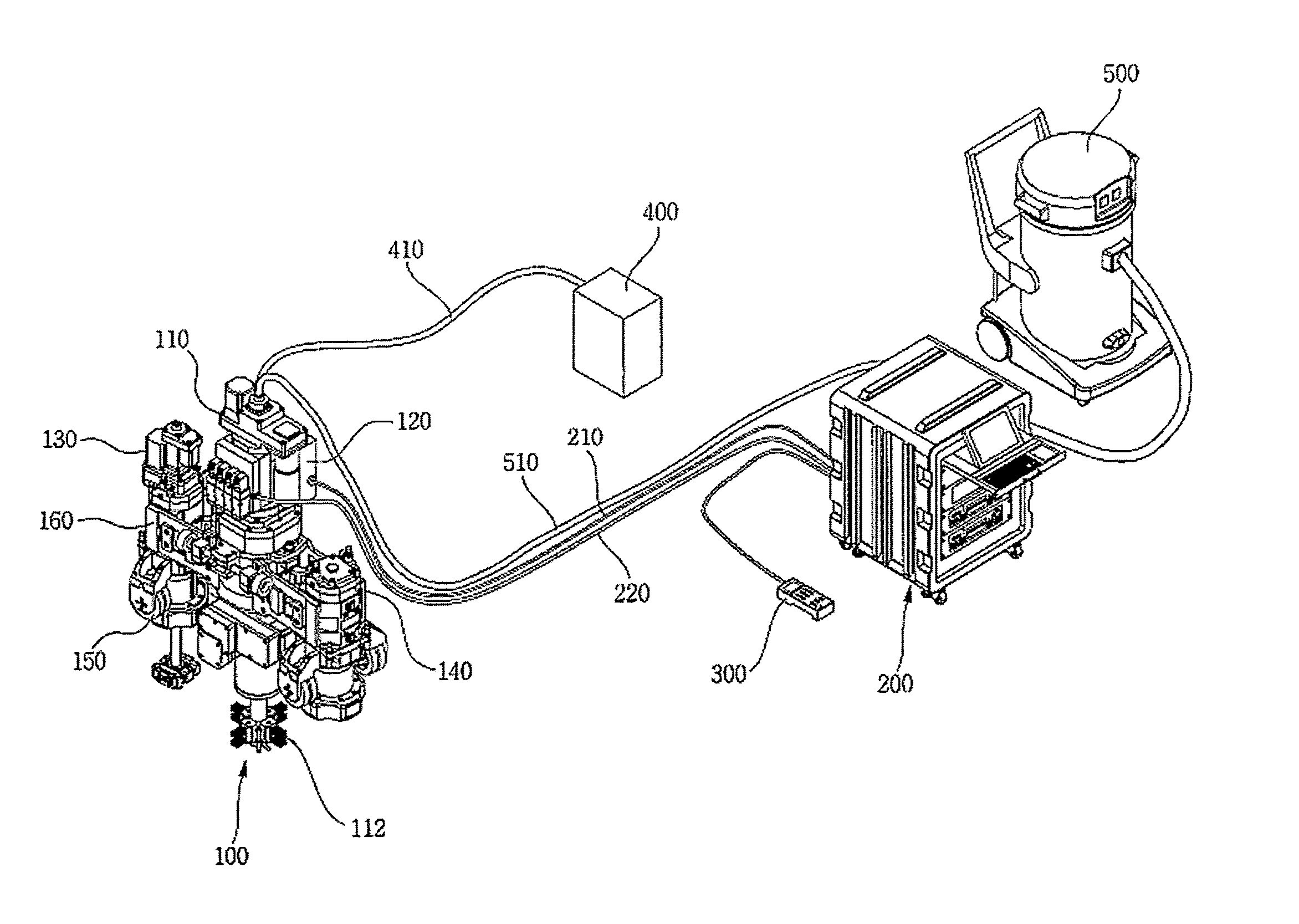 System for automatically cleaning and inspecting stud bolt holes, and managing histories of the stud bolt holes