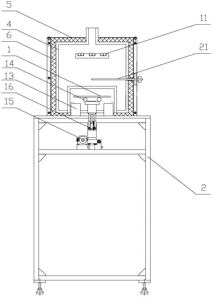 Silicon wafer drying furnace capable of preventing metal ion pollution and silicon wafer drying method