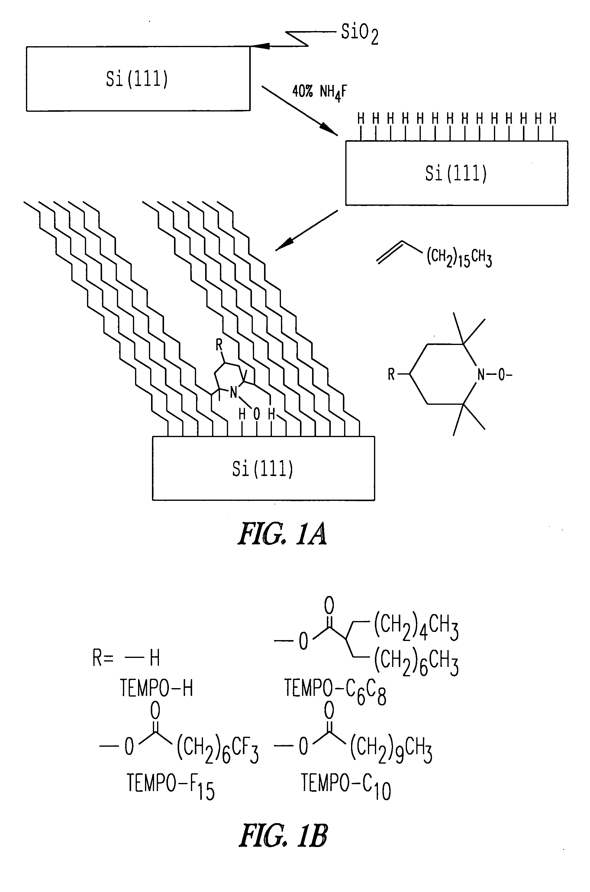 Mild methods for generating patterned silicon surfaces