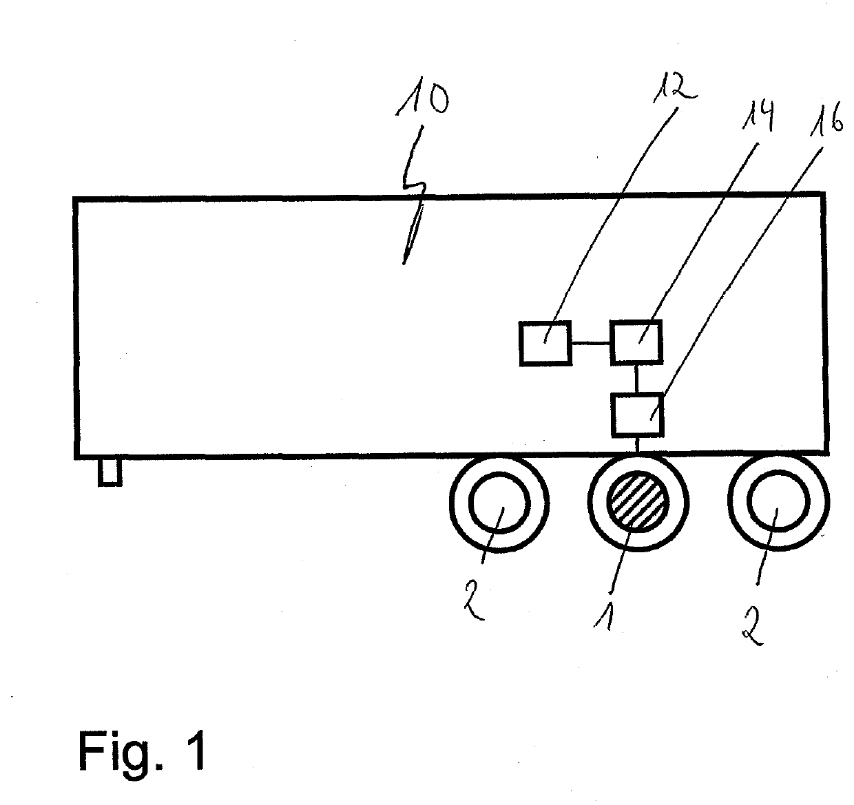 Semi-trailer, semi-trailer truck and method for braking a semi-trailer