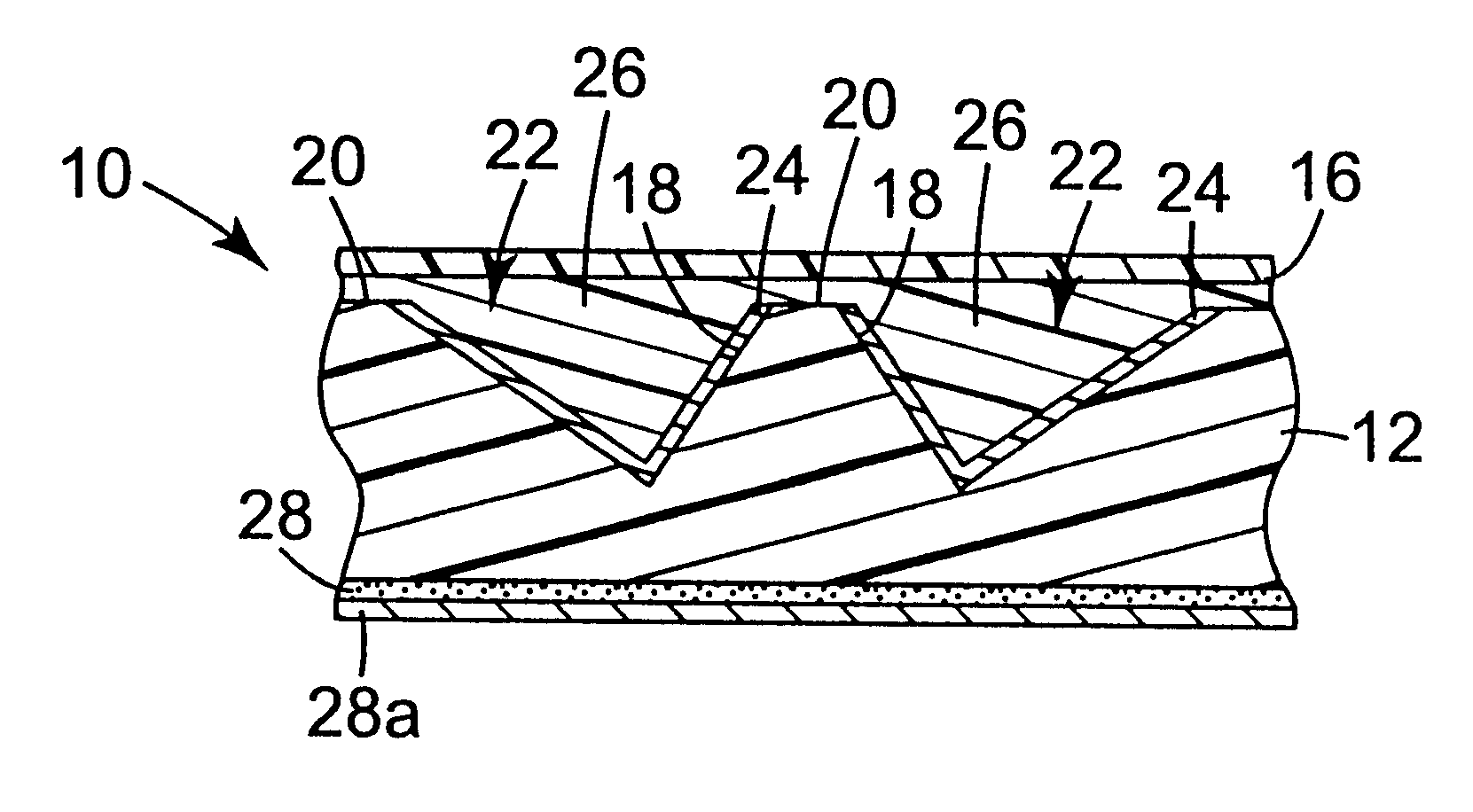 Cube corner cavity based retroeflectors with transparent fill material