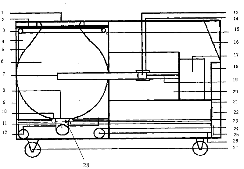 Movable type low-dosage neutron radiation stimulation device