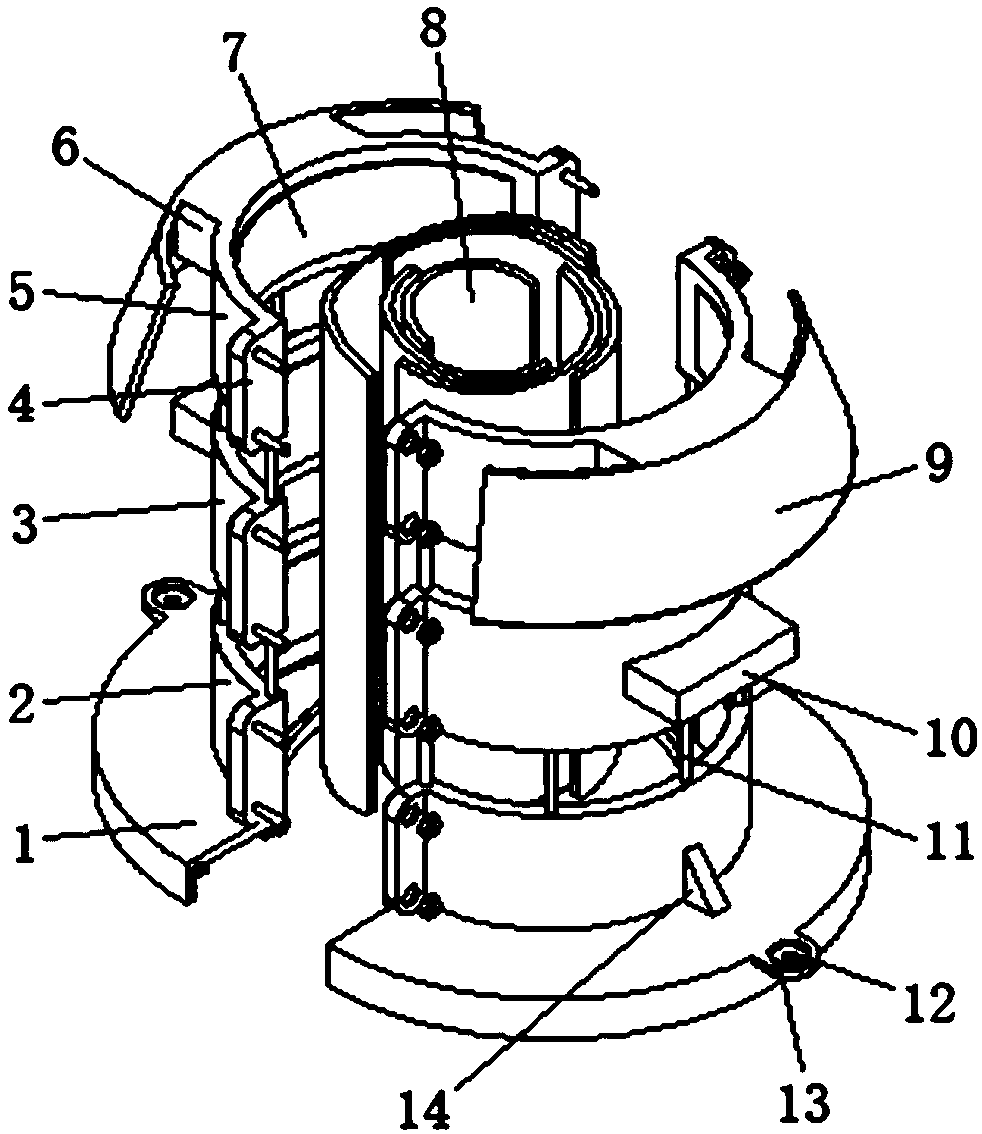 Tree trunk protection device with anti-freezing function