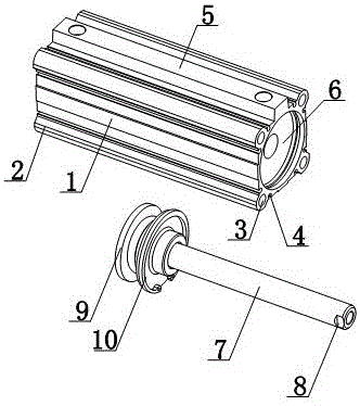 Cylinder-driving type driving device for pigment grinding roller