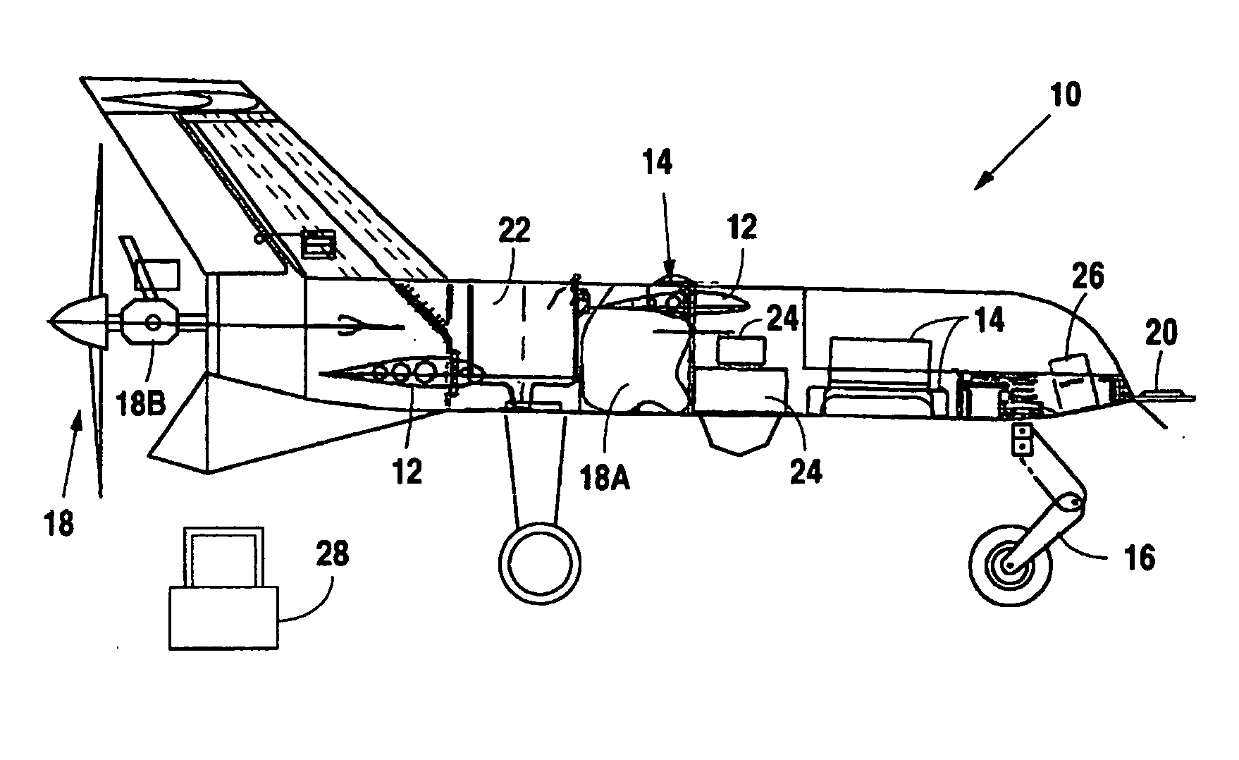 Unmanned biplane for airborne reconnaissance and surveillance having staggered and gapped wings