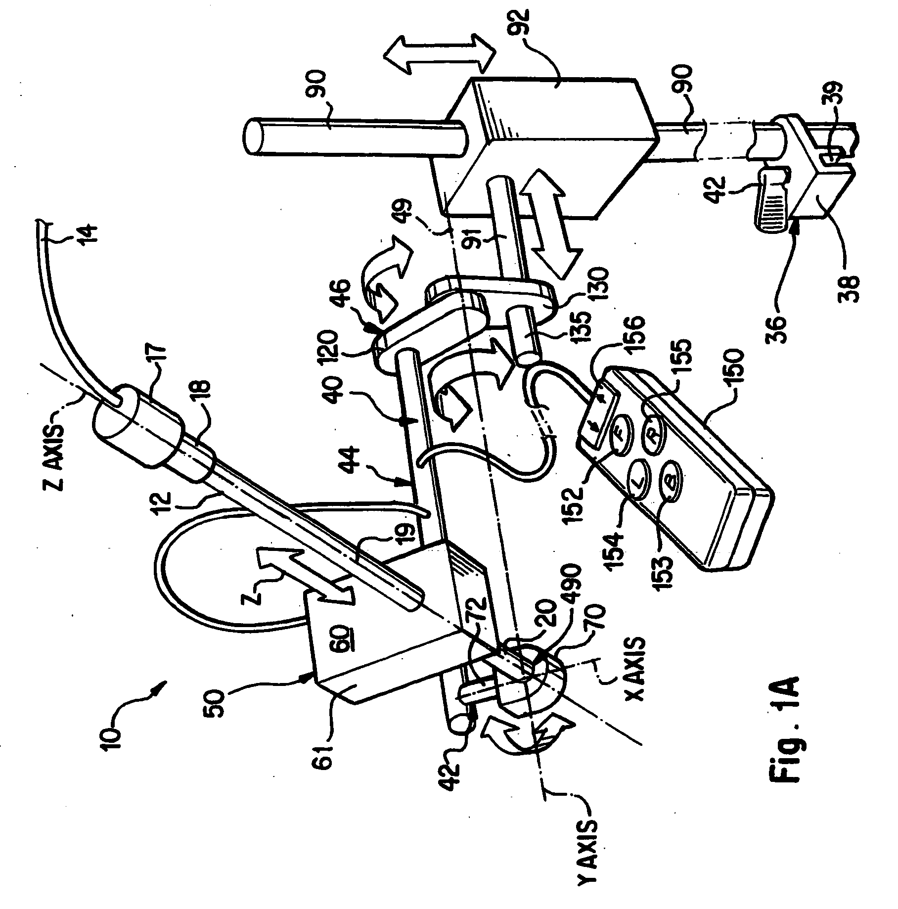 Apparatus for positioning a medical instrument
