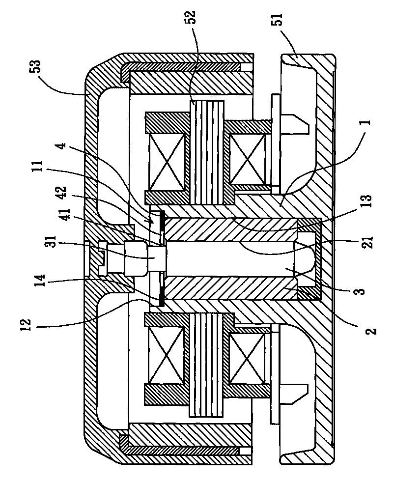 Oiltight structure of motor shaft tube