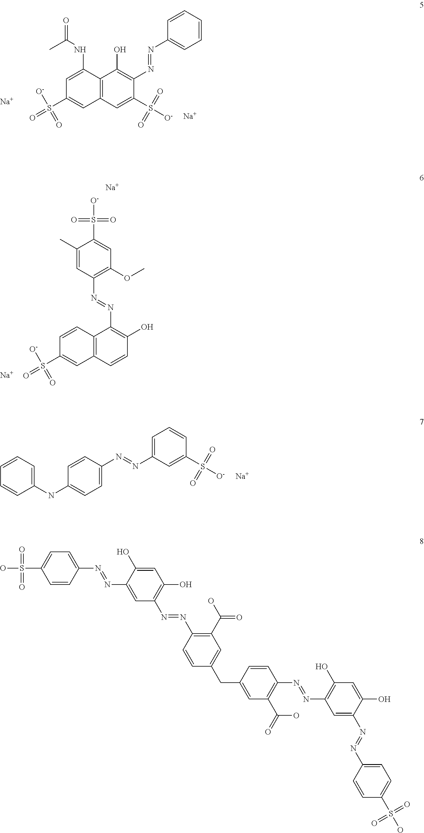 Use of water-dispersible carotenoid nanoparticles as taste modulators, taste modulators containing water-dispersible carotenoid nanoparticles, and, method for taste modulation