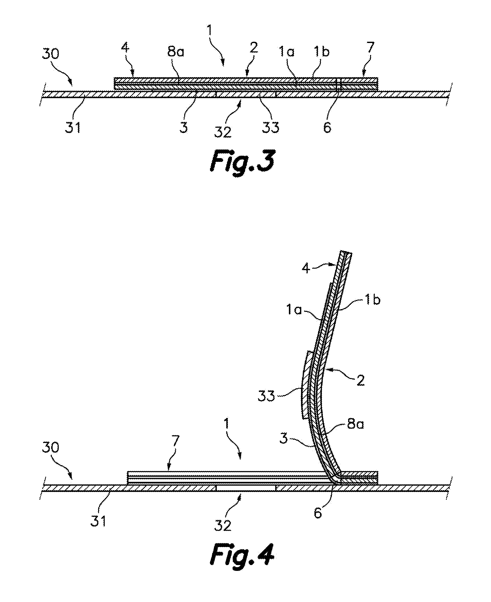 Opening/closing device for a disposable flexible container