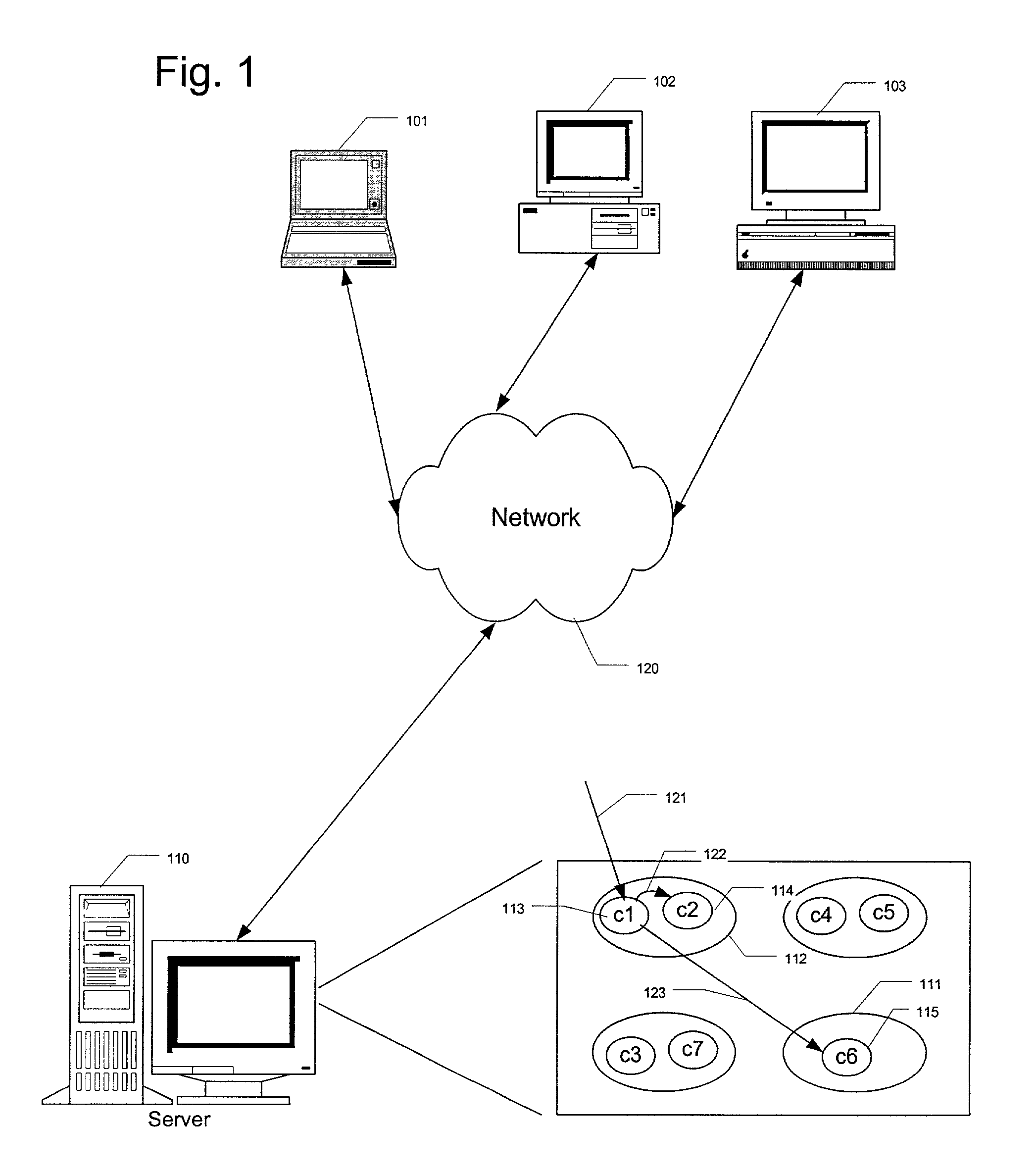 System determining whether to activate public and private components operating within multiple applications of a component-based computing system