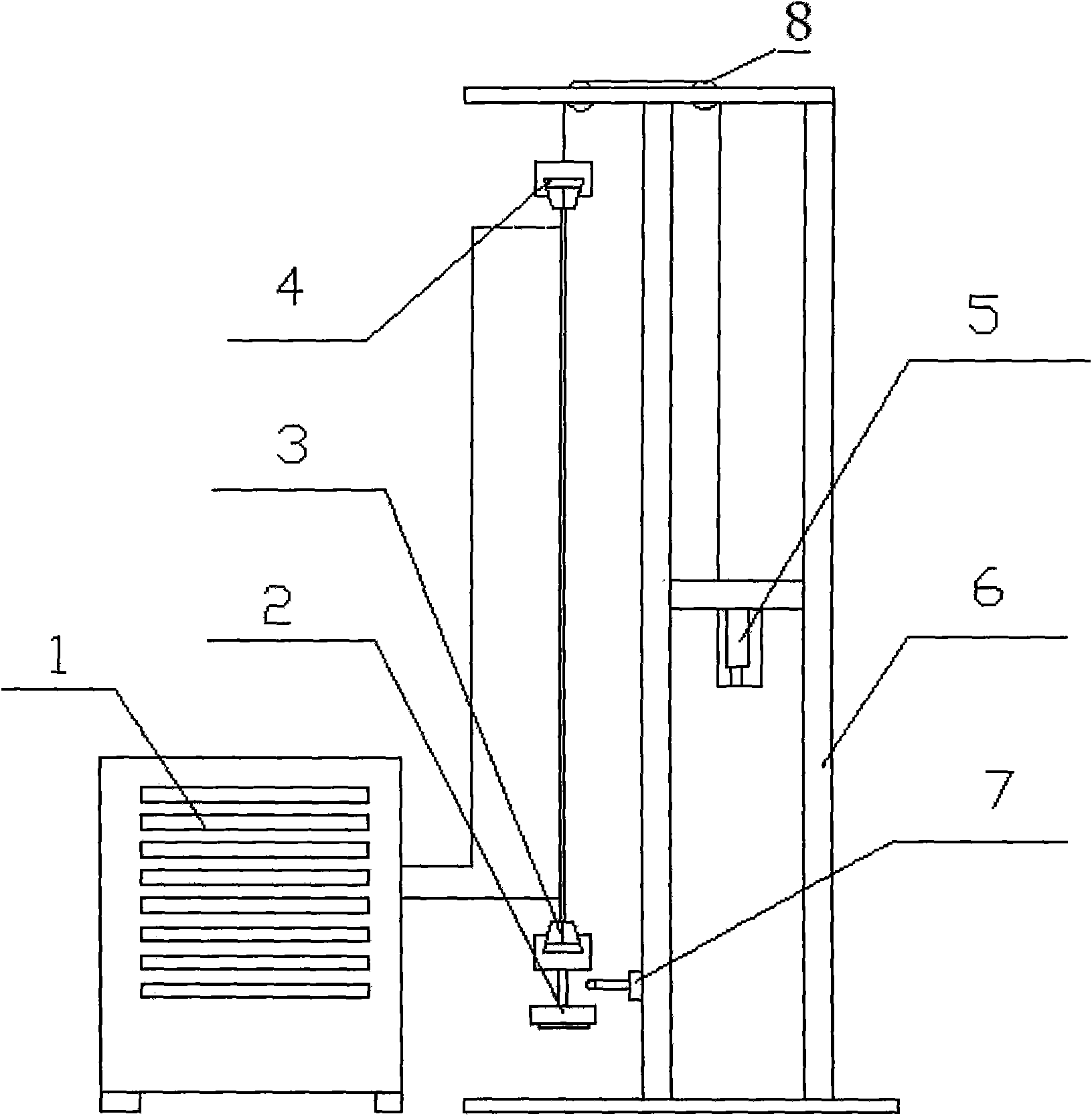 Resistance heat tension straightening device and straightening method thereof