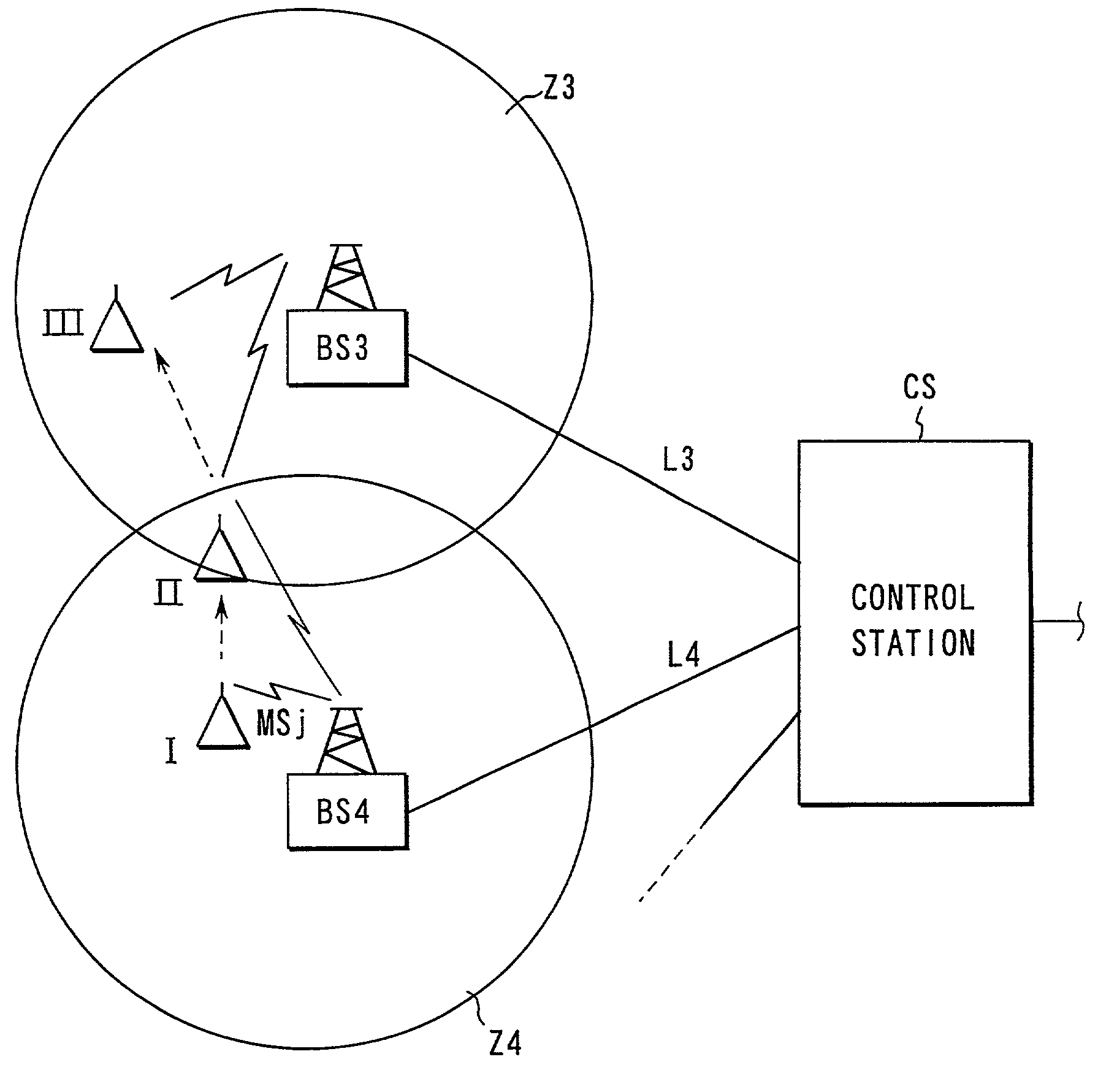 Cellular radio system allowing mobile station to perform communication through base station to which mobile station is connected over CDMA radio channel, and base station apparatus and mobile station apparatus which are used for cellular radio system