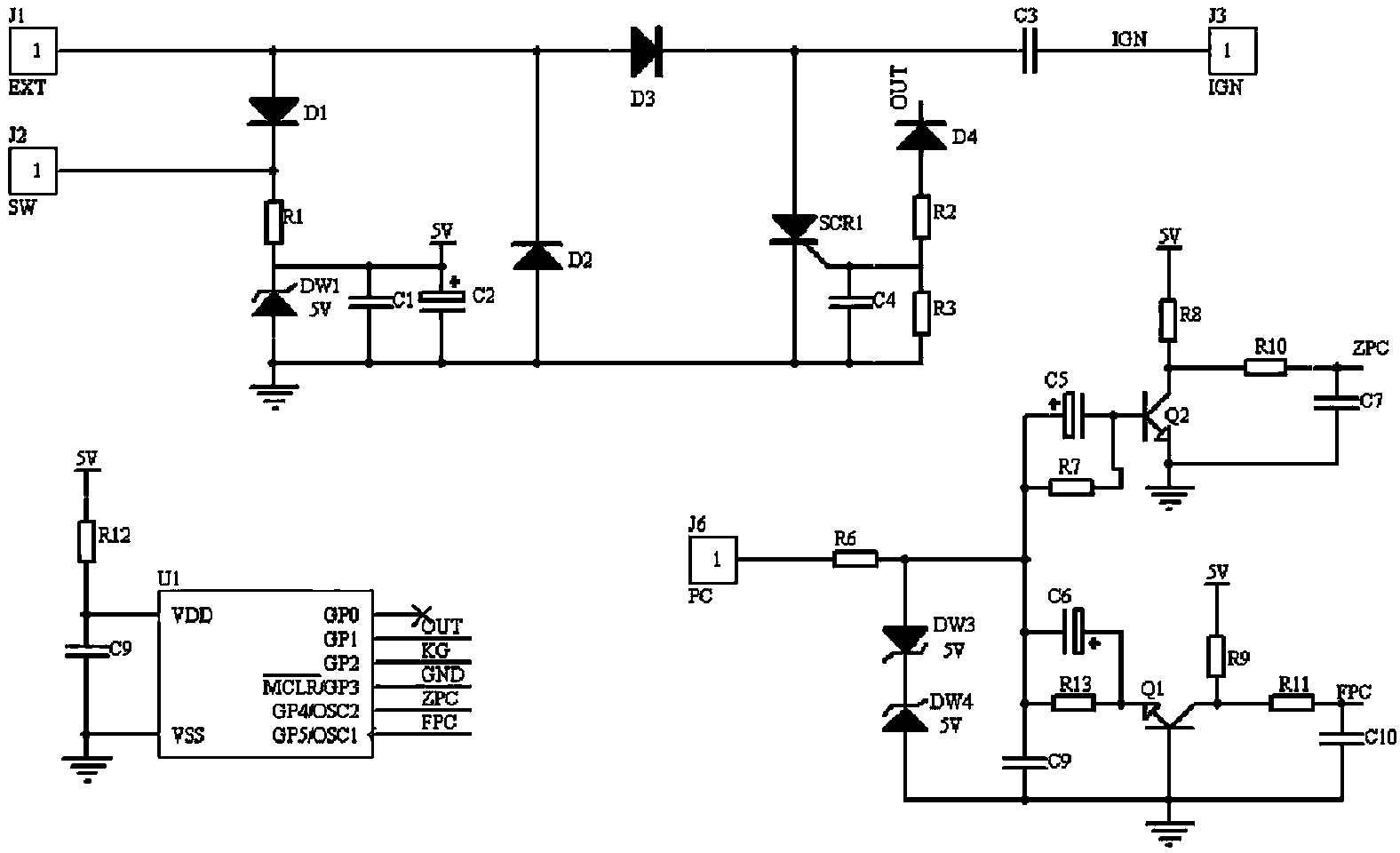 Integrated igniter control circuit