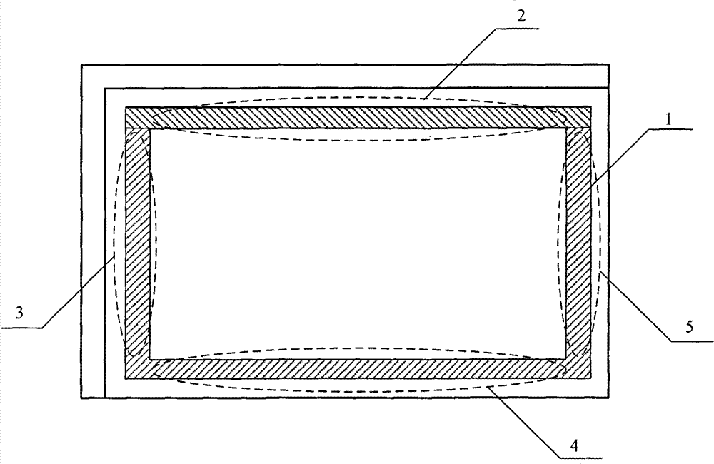 Frame-sealing glue coating method of liquid crystal display panel and liquid crystal display panel