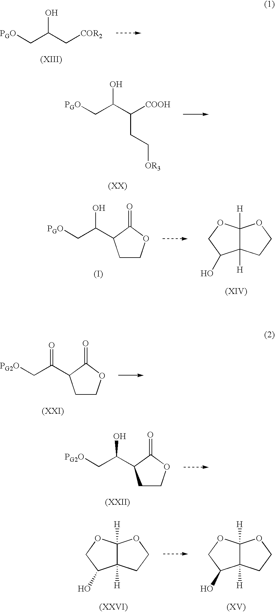 Production method of hexahydrofurofuranol derivative, intermediate therefor and production method thereof