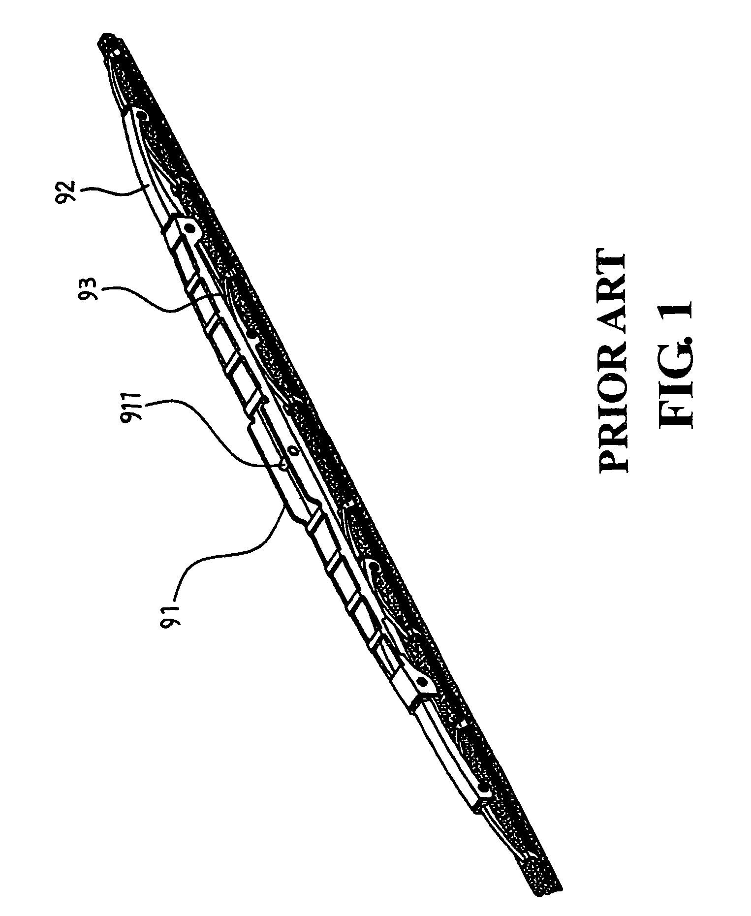 Flexible wiper with rubber cover