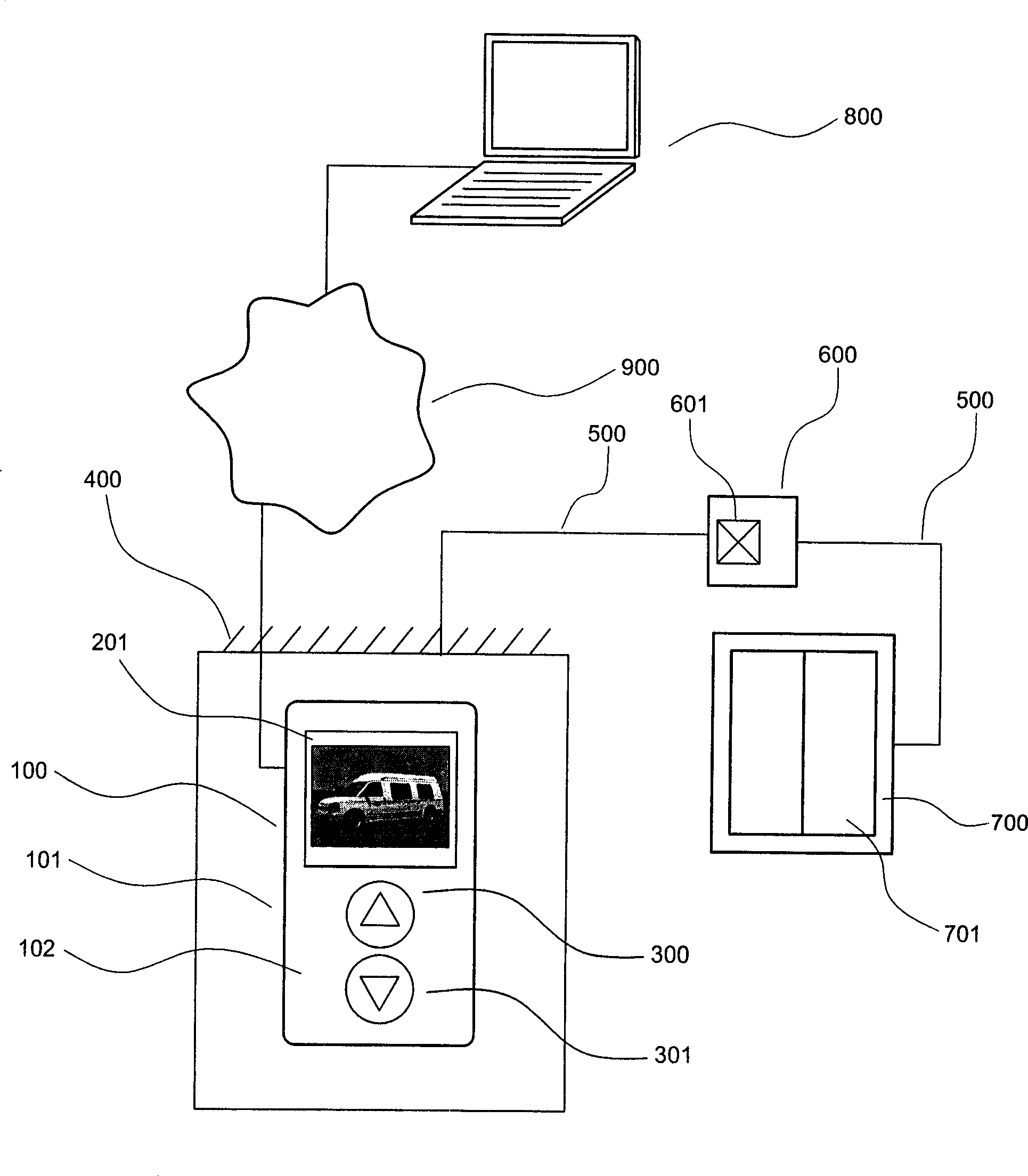 Elevator terminal information announce system