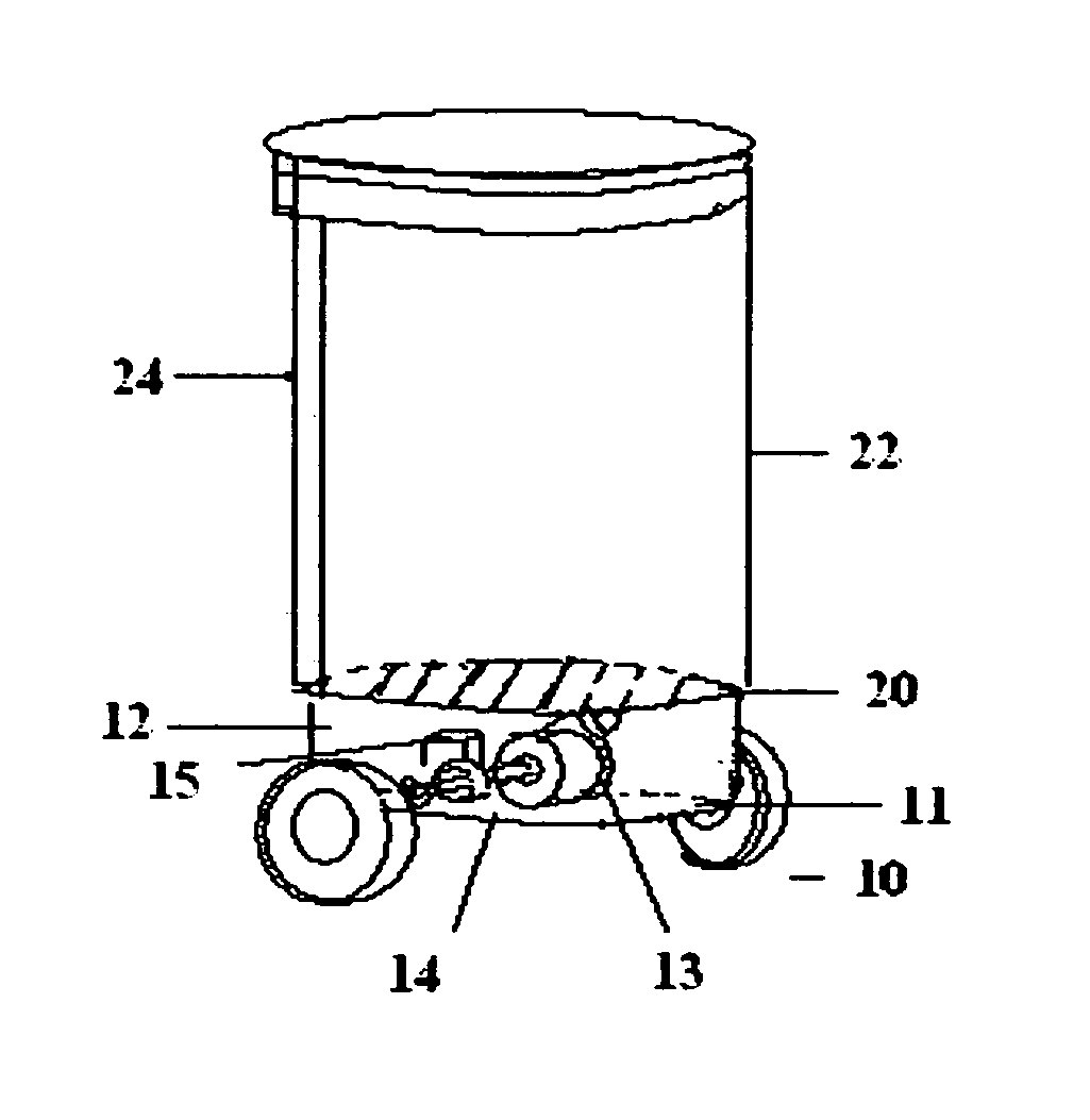 Motorized garbage can and automatic lid opener