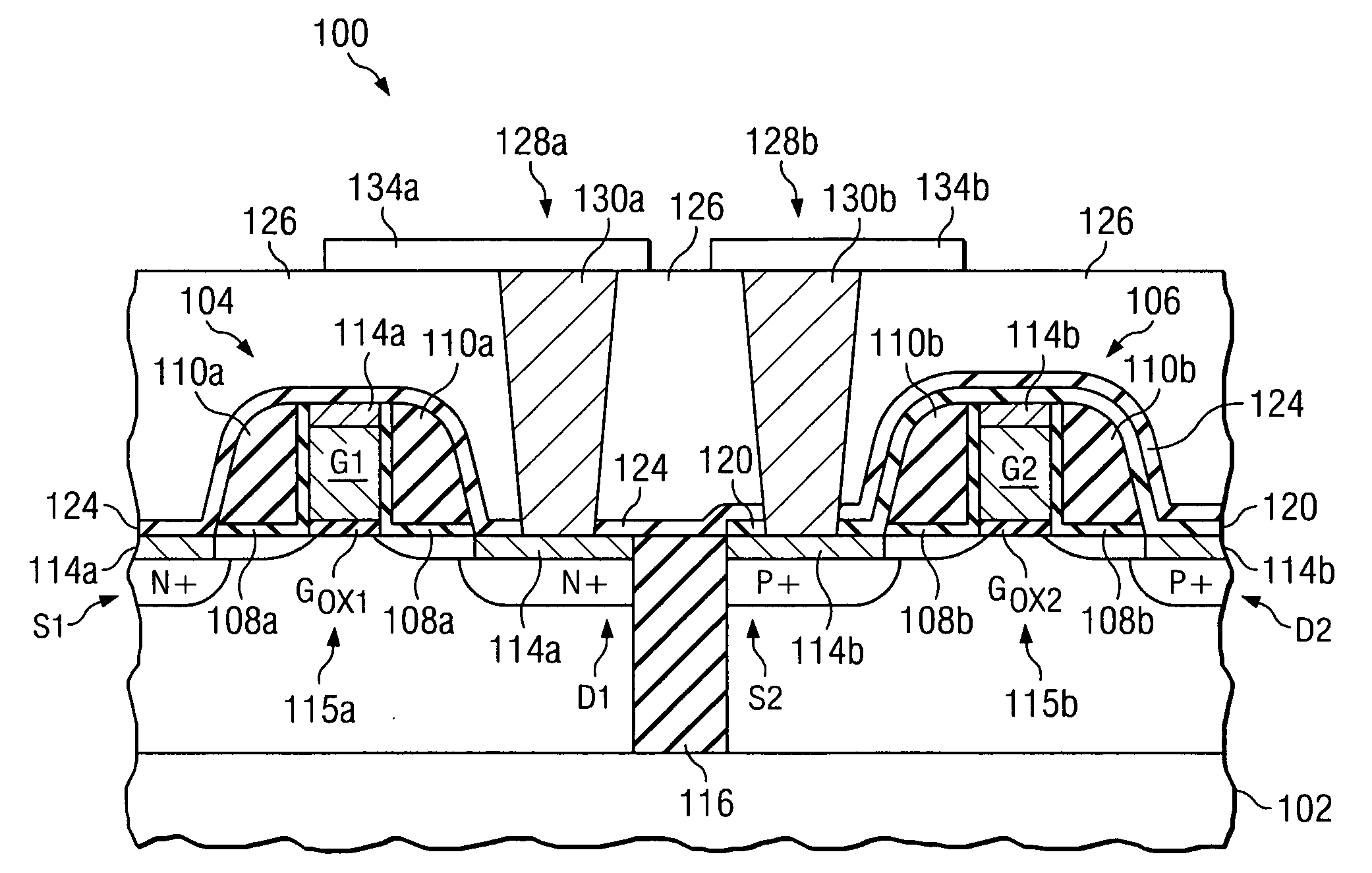 CMOS device and method of manufacture