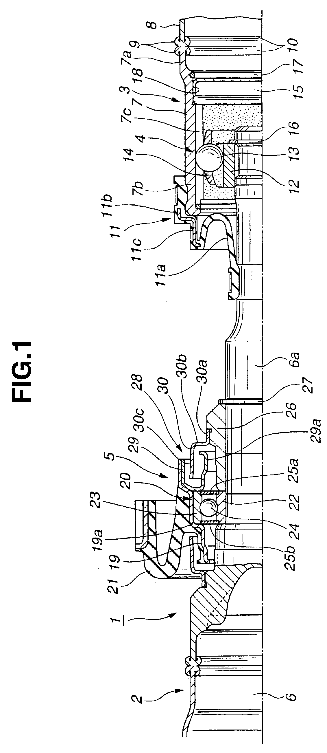 Shock-absorbing mechanism for power-transmission device