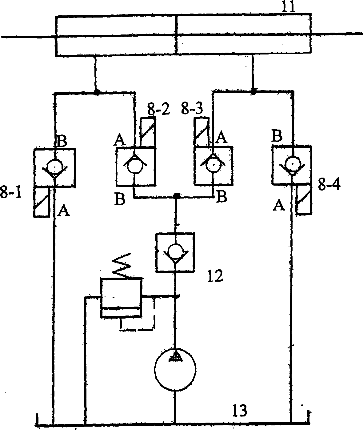 Electric control one-way valve