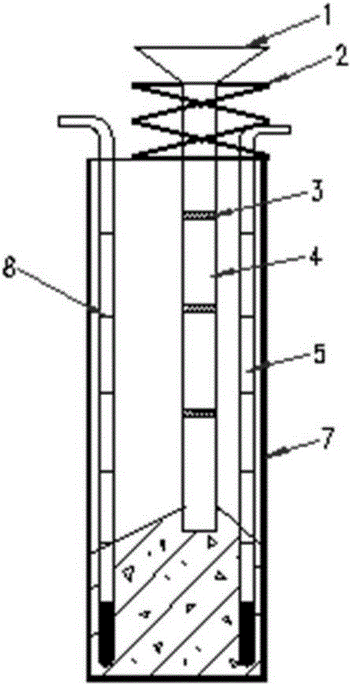 Device and method for one-time pouring molding of ultra-high concrete column