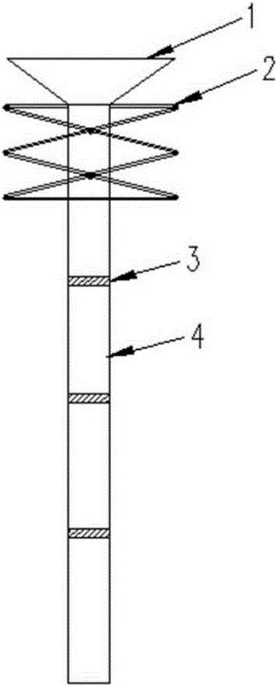 Device and method for one-time pouring molding of ultra-high concrete column