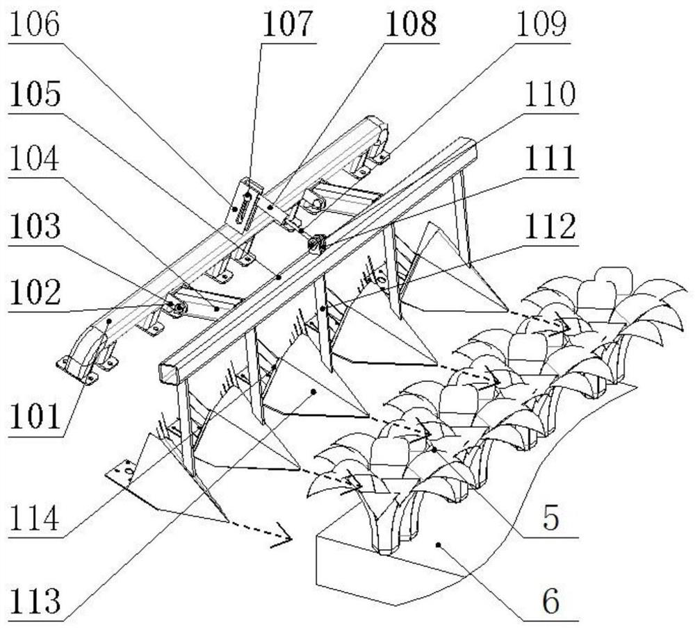 A kind of soft grain dividing and lifting device and the harvester equipped with the device